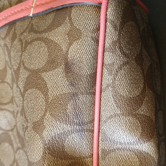 Vintage coach Signature Peyton East West Carryall Bag. - Picture 11 of 14
